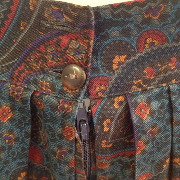 Vintage paisley print Midi Skirt - Picture 4 of 6